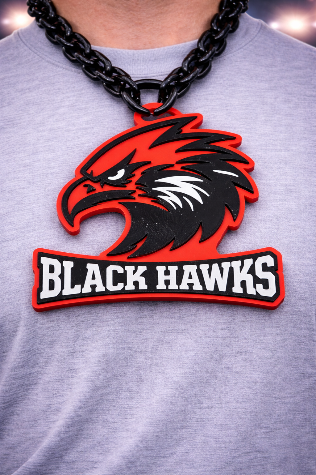 Brooke Point High Black Hawks — DookieChain Medallion
